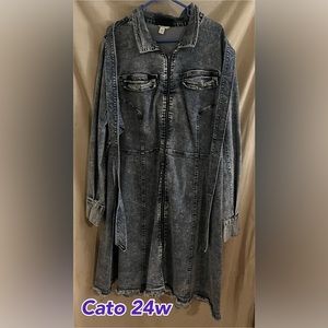 CATO size 24w denim dress